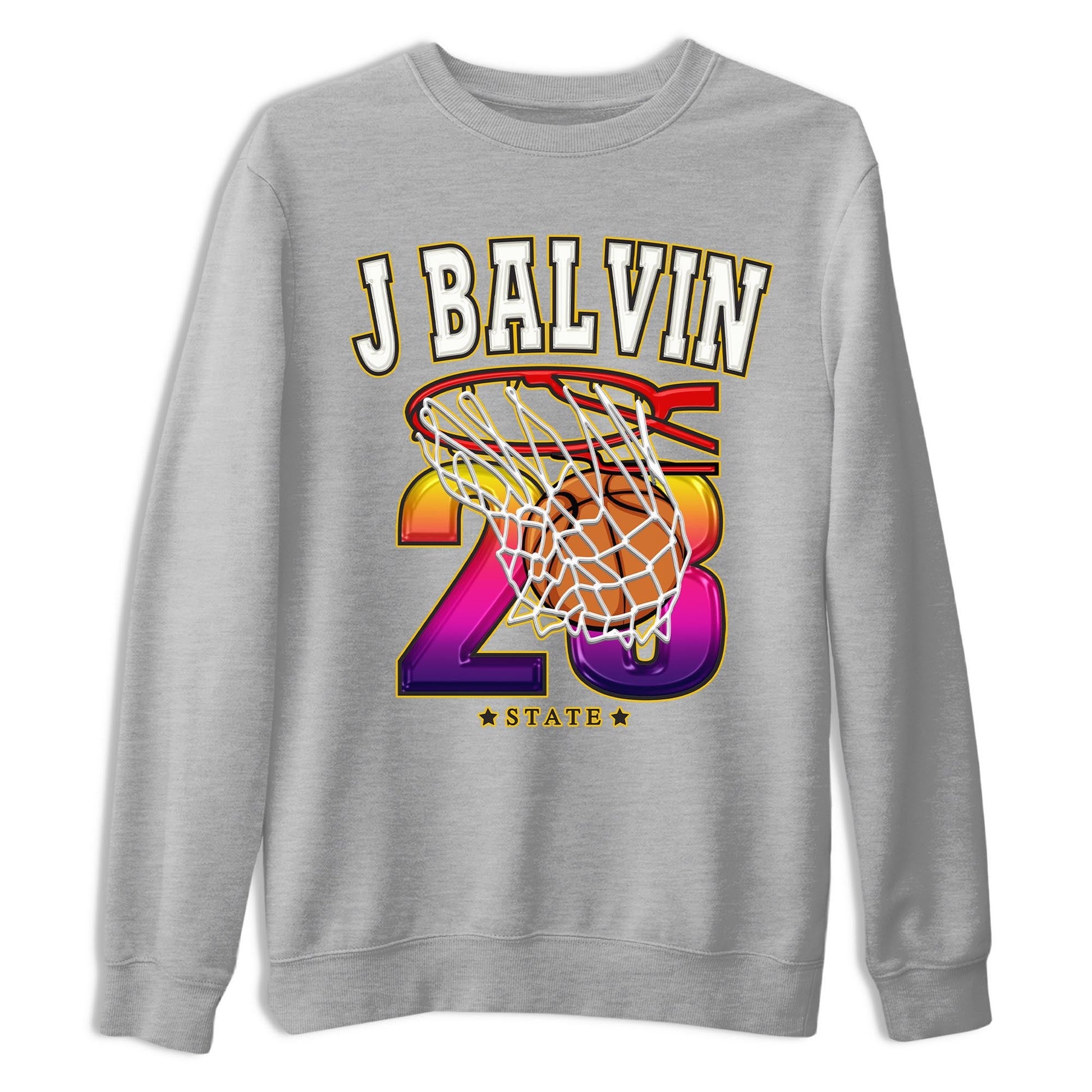 Air Jordan 3 J Balvin shirt to match jordans Basketball sneaker tees Crew Neck Air Jordan 3 X J Balvin SNRT Sneaker Release Tees Unisex Casual Shirts Heather Grey 2 T-Shirt