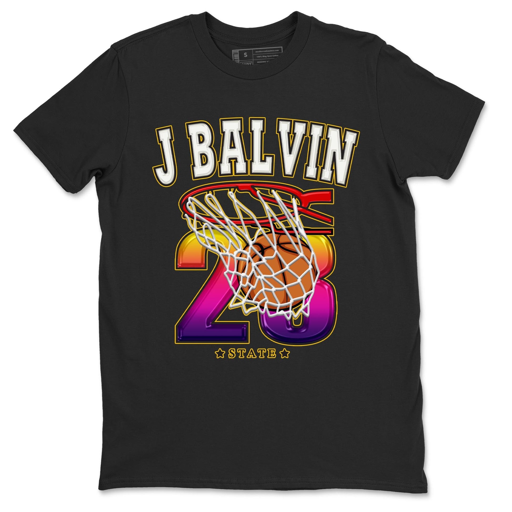 Air Jordan 3 J Balvin shirt to match jordans Basketball sneaker tees Crew Neck Air Jordan 3 X J Balvin SNRT Sneaker Release Tees Unisex Casual Shirts Black 2 T-Shirt