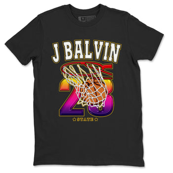 Air Jordan 3 J Balvin shirt to match jordans Basketball sneaker tees Crew Neck Air Jordan 3 X J Balvin SNRT Sneaker Release Tees Unisex Casual Shirts Black 2 T-Shirt