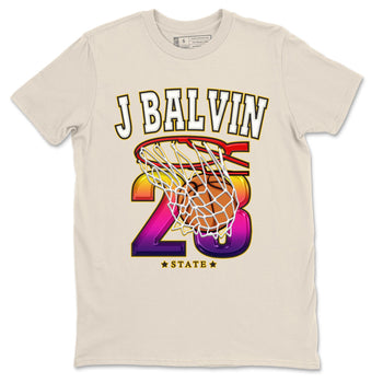 Air Jordan 3 J Balvin shirt to match jordans Basketball sneaker tees Crew Neck Air Jordan 3 X J Balvin SNRT Sneaker Release Tees Unisex Casual Shirts Natural 2 T-Shirt