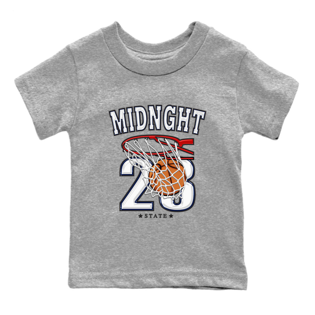 Air Jordan 3 Retro Midnight Navy shirt to match jordans Basketball sneaker shirt 3s Midnight Navy SNRT sneaker tees baby toddler Heather Grey 2 cotton Shirt