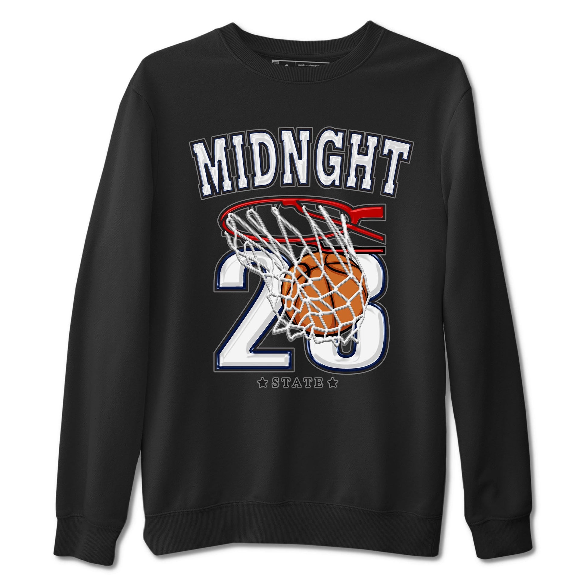 Air Jordan 3 Retro Midnight Navy shirt to match jordans Basketball sneaker shirt 3s Midnight Navy SNRT sneaker tees unisex crew neck cotton Black 2 crew neck shirt