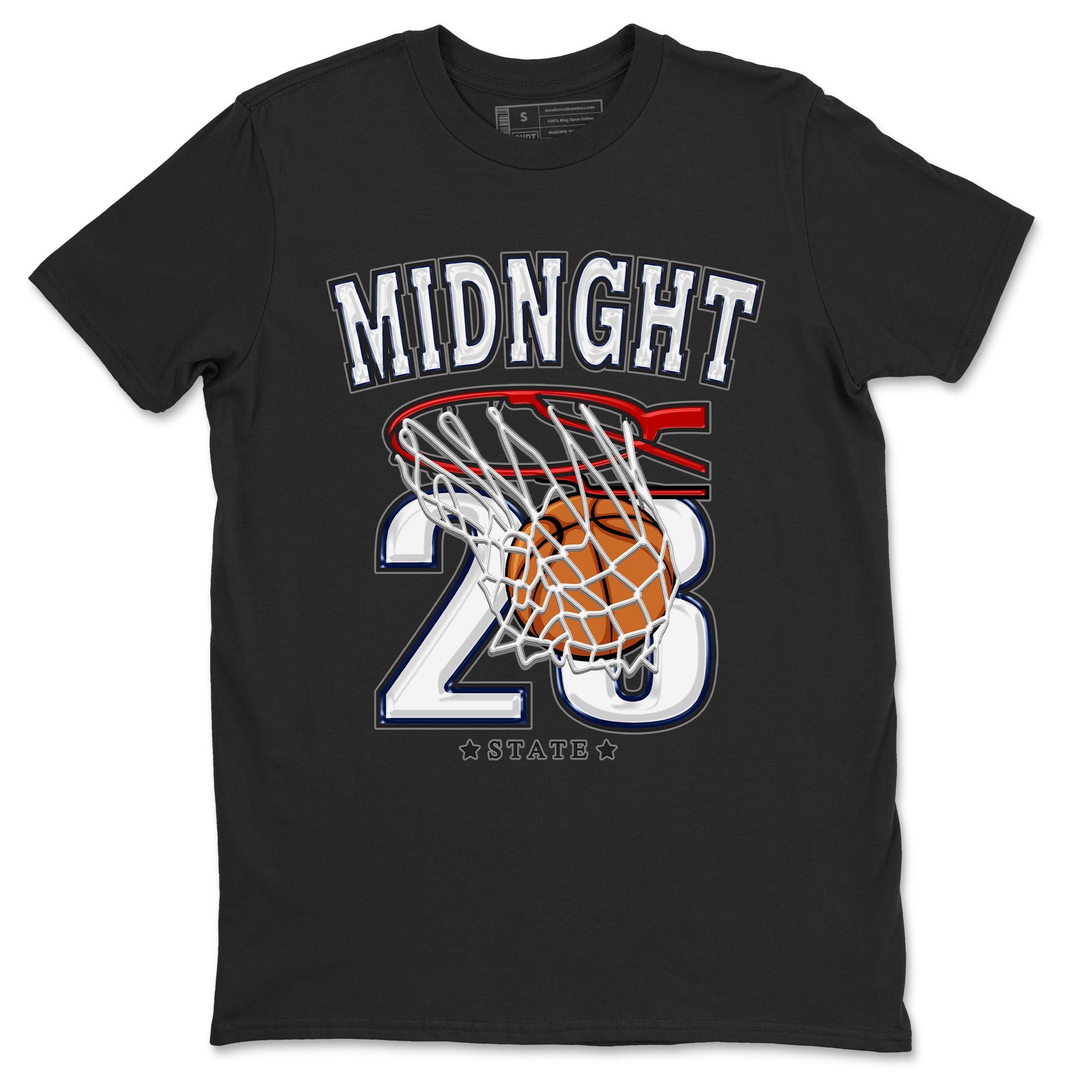 Air Jordan 3 Retro Midnight Navy shirt to match jordans Basketball sneaker shirt 3s Midnight Navy SNRT sneaker tees unisex crew neck cotton Black 2 crew neck shirt