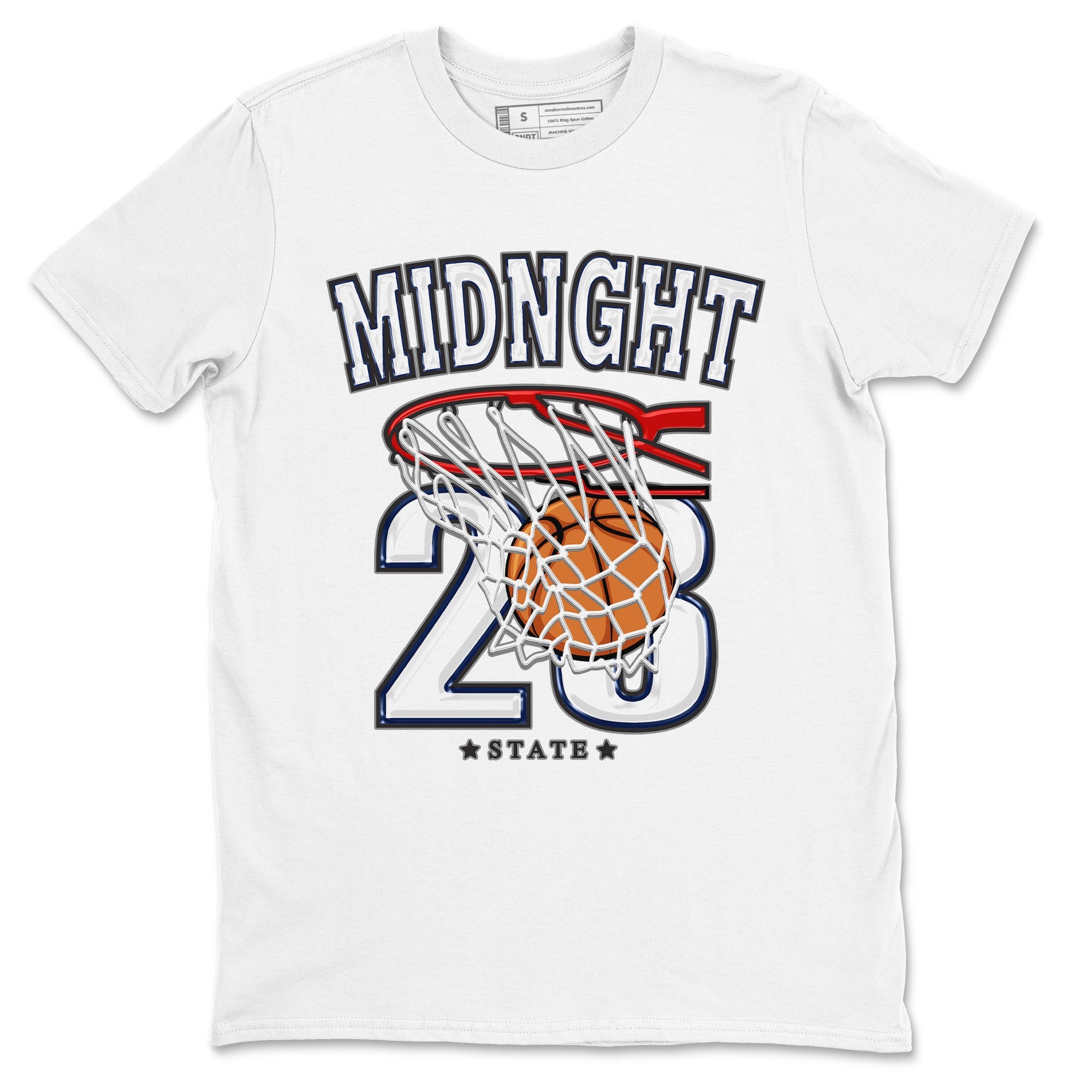 Air Jordan 3 Retro Midnight Navy shirt to match jordans Basketball sneaker shirt 3s Midnight Navy SNRT sneaker tees unisex crew neck cotton White 2 crew neck shirt