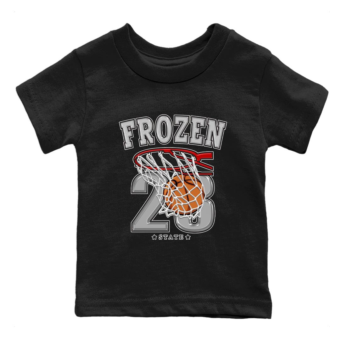 AJ4 Frozen Moments shirt to match jordans Basketball sneaker tees Crew Neck AJ4 Frozen Moments SNRT Sneaker Release Tees Baby Toddler Black 2 T-Shirt