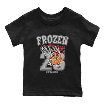 AJ4 Frozen Moments shirt to match jordans Basketball sneaker tees Crew Neck AJ4 Frozen Moments SNRT Sneaker Release Tees Baby Toddler Black 2 T-Shirt