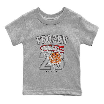 AJ4 Frozen Moments shirt to match jordans Basketball sneaker tees Crew Neck AJ4 Frozen Moments SNRT Sneaker Release Tees Baby Toddler Heather Grey 2 T-Shirt