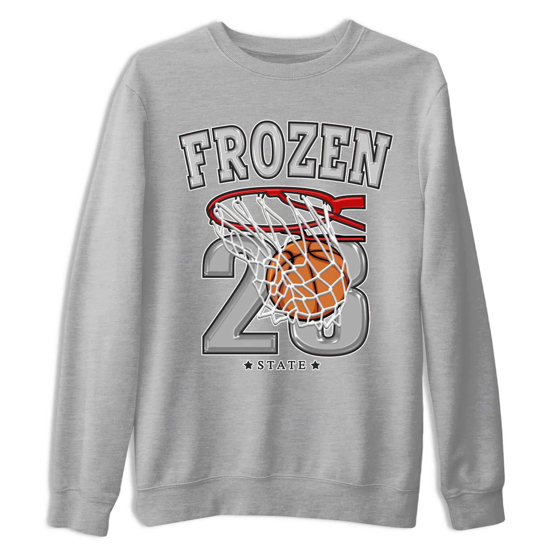 AJ4 Frozen Moments shirt to match jordans Basketball sneaker tees Crew Neck AJ4 Frozen Moments SNRT Sneaker Release Tees Unisex Casual Shirts Heather Grey 2 T-Shirt