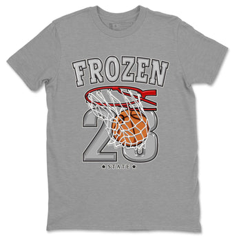 AJ4 Frozen Moments shirt to match jordans Basketball sneaker tees Crew Neck AJ4 Frozen Moments SNRT Sneaker Release Tees Unisex Casual Shirts Heather Grey 2 T-Shirt