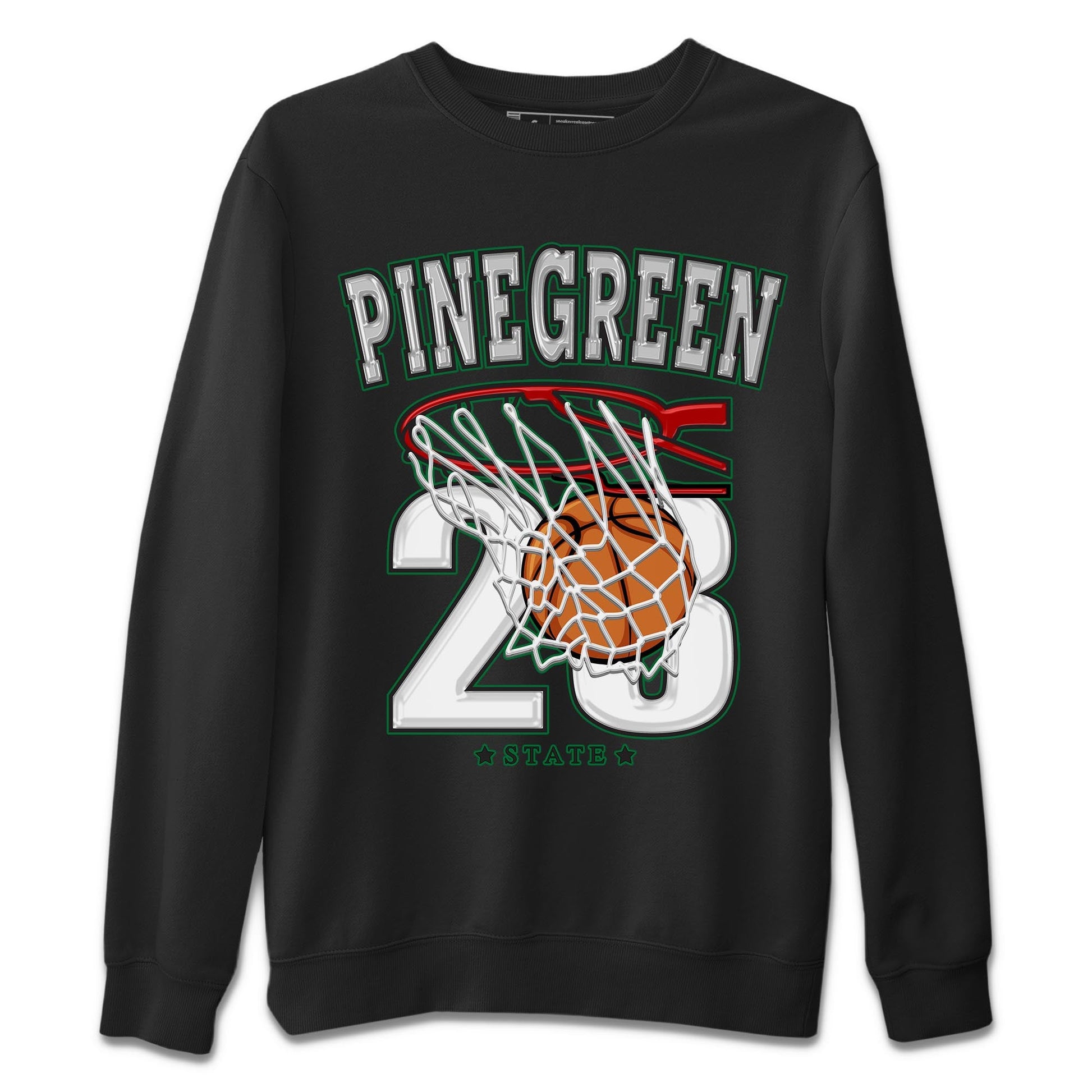 Air Jordan 4 Pine Green Sneaker Match Tees Basketball Sneaker Tees AJ 4s Pine Green Sneaker Release Tees Unisex Shirts Black 2