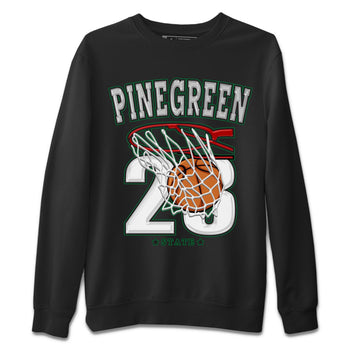 Air Jordan 4 Pine Green Sneaker Match Tees Basketball Sneaker Tees AJ 4s Pine Green Sneaker Release Tees Unisex Shirts Black 2