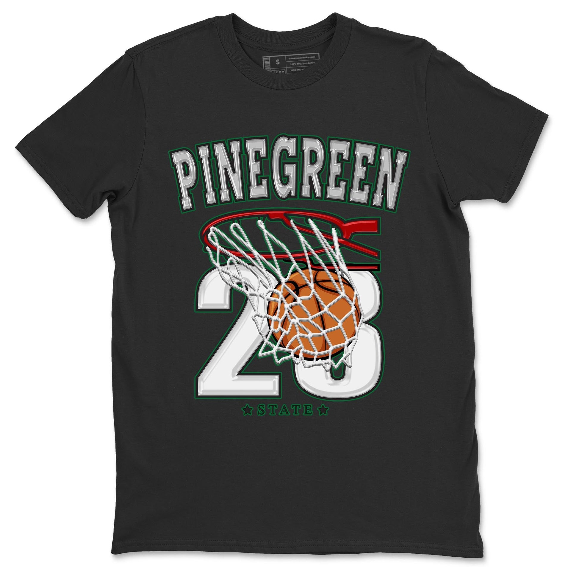 Air Jordan 4 Pine Green Sneaker Match Tees Basketball Sneaker Tees AJ 4s Pine Green Sneaker Release Tees Unisex Shirts Black 2