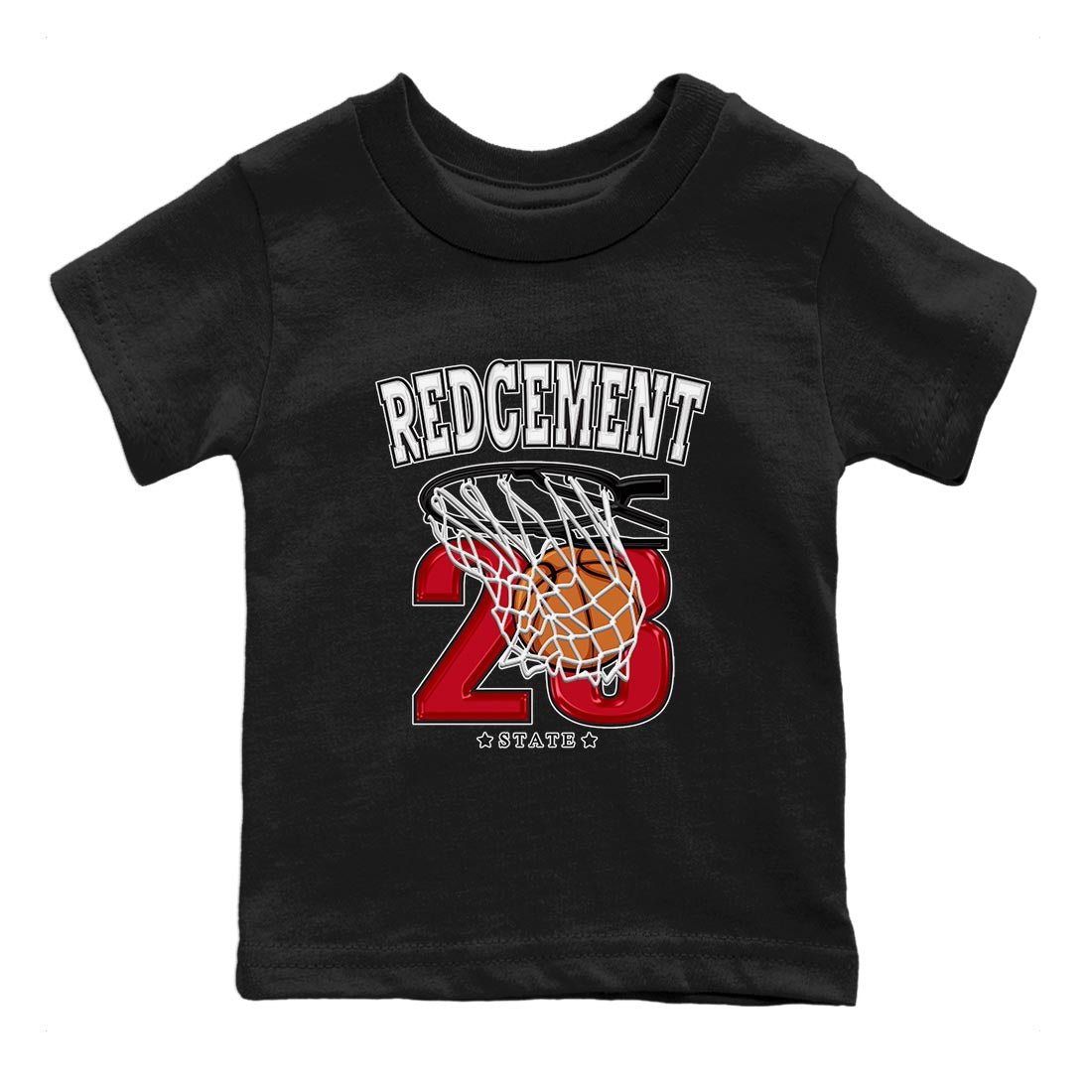 4s Red Cement shirt to match jordans Basketball sneaker tees Air Jordan 4 Red Cement SNRT Sneaker Release Tees Baby Toddler Black 2 T-Shirt
