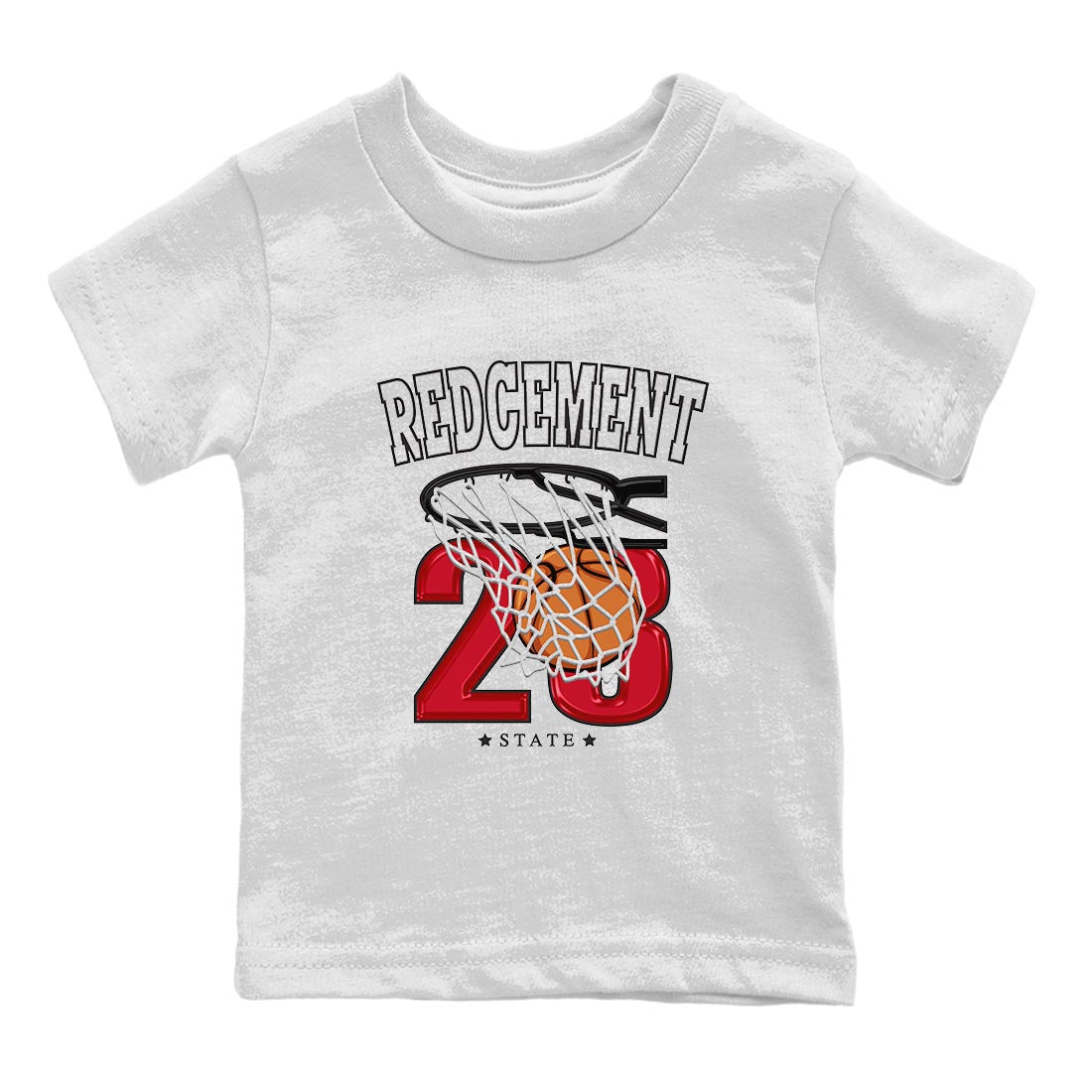 4s Red Cement shirt to match jordans Basketball sneaker tees Air Jordan 4 Red Cement SNRT Sneaker Release Tees Baby Toddler White 2 T-Shirt