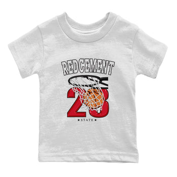 4s Red Cement shirt to match jordans Basketball sneaker tees Air Jordan 4 Red Cement SNRT Sneaker Release Tees Baby Toddler White 2 T-Shirt