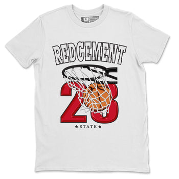 4s Red Cement shirt to match jordans Basketball sneaker tees Air Jordan 4 Red Cement SNRT Sneaker Release Tees Crew Neck Casual Unisex White 2 T-Shirt