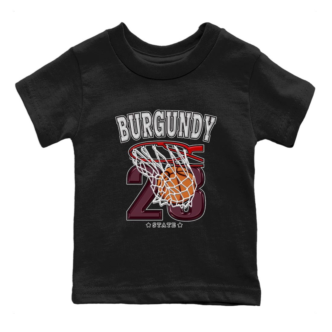Jordan 5 Burgundy shirt to match jordans Basketball sneaker tees Crew Neck AJ5 Burgundy SNRT Sneaker Release Tees Baby Toddler Black 2 T-Shirt