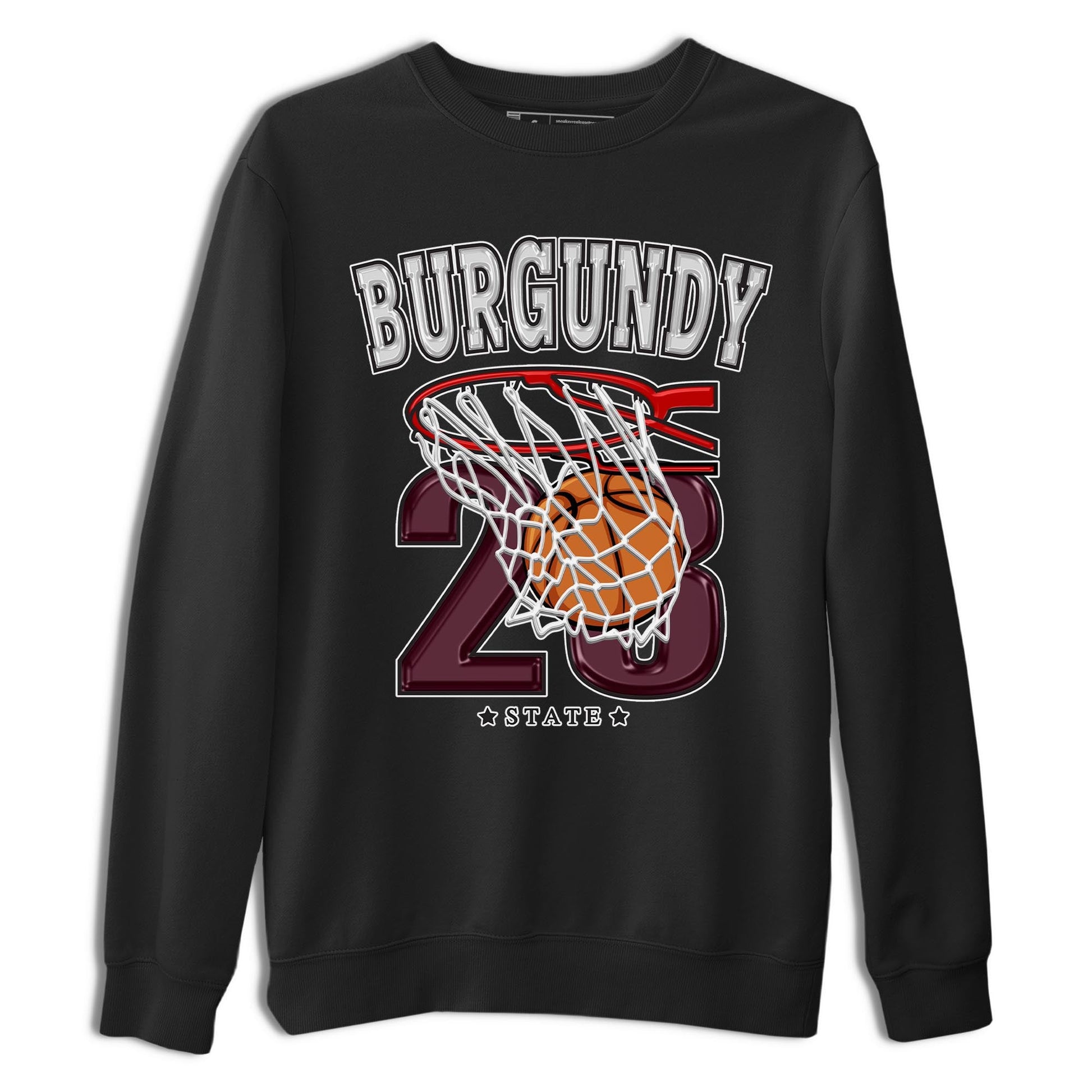 Jordan 5 Burgundy shirt to match jordans Basketball sneaker tees Crew Neck AJ5 Burgundy SNRT Sneaker Release Tees Unisex Casual Shirts Black 2 T-Shirt