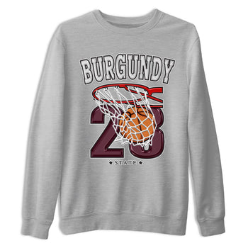 Jordan 5 Burgundy shirt to match jordans Basketball sneaker tees Crew Neck AJ5 Burgundy SNRT Sneaker Release Tees Unisex Casual Shirts Heather Grey 2 T-Shirt
