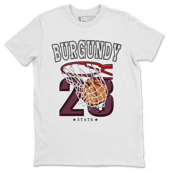 Jordan 5 Burgundy shirt to match jordans Basketball sneaker tees Crew Neck AJ5 Burgundy SNRT Sneaker Release Tees Unisex Casual Shirts White 2 T-Shirt