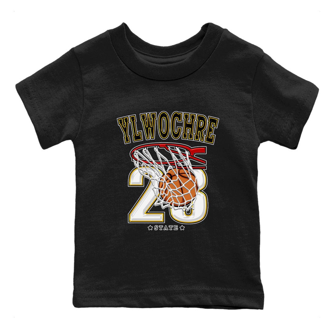 Basketball sneaker match tees to Yellow Ochre 6s street fashion brand for shirts to match Jordans SNRT Sneaker Tees Air Jordan 6 Yellow Ochre unisex t-shirt Black 2 youth shirt