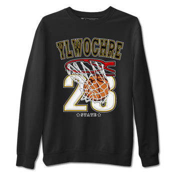 Basketball sneaker match tees to Yellow Ochre 6s street fashion brand for shirts to match Jordans SNRT Sneaker Tees Air Jordan 6 Yellow Ochre unisex t-shirt Black 2 unisex shirt