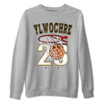 Basketball sneaker match tees to Yellow Ochre 6s street fashion brand for shirts to match Jordans SNRT Sneaker Tees Air Jordan 6 Yellow Ochre unisex t-shirt Heather Grey 2 unisex shirt