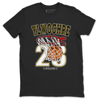 Basketball sneaker match tees to Yellow Ochre 6s street fashion brand for shirts to match Jordans SNRT Sneaker Tees Air Jordan 6 Yellow Ochre unisex t-shirt Black 2 unisex shirt