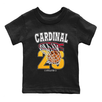 Jordan 7 Cardinal Sneaker Match Tees Basketball Sneaker Tees Jordan 7 Cardinal Sneaker Release Tees Kids Shirts
