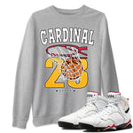 Jordan 7 Cardinal Sneaker Match Tees Basketball Sneaker Tees Jordan 7 Cardinal Sneaker Release Tees Unisex Shirts