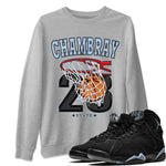 Air Jordan 7 Chambray shirt to match jordans Basketball sneaker tees AJ7 Chambray SNRT Sneaker Release Tees Unisex Heather Grey 1 T-Shirt