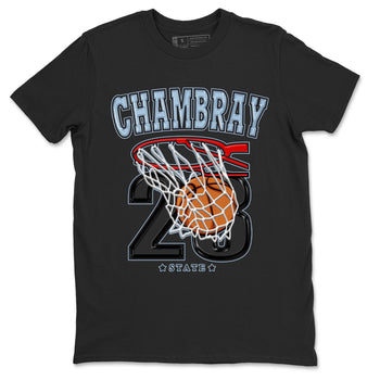 Air Jordan 7 Chambray shirt to match jordans Basketball sneaker tees AJ7 Chambray SNRT Sneaker Release Tees Unisex Black 2 T-Shirt