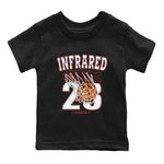 Air Jordan 7 White Infrared shirt to match jordans Basketball sneaker tees White Infrared 7s SNRT Sneaker Release Tees Baby Toddler Black 2 T-Shirt