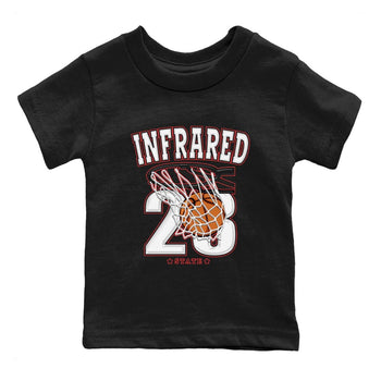 Air Jordan 7 White Infrared shirt to match jordans Basketball sneaker tees White Infrared 7s SNRT Sneaker Release Tees Baby Toddler Black 2 T-Shirt