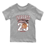 Air Jordan 7 White Infrared shirt to match jordans Basketball sneaker tees White Infrared 7s SNRT Sneaker Release Tees Baby Toddler Heather Grey 2 T-Shirt