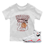 Air Jordan 7 White Infrared shirt to match jordans Basketball sneaker tees White Infrared 7s SNRT Sneaker Release Tees Baby Toddler White 1 T-Shirt