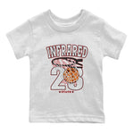 Air Jordan 7 White Infrared shirt to match jordans Basketball sneaker tees White Infrared 7s SNRT Sneaker Release Tees Baby Toddler White 2 T-Shirt