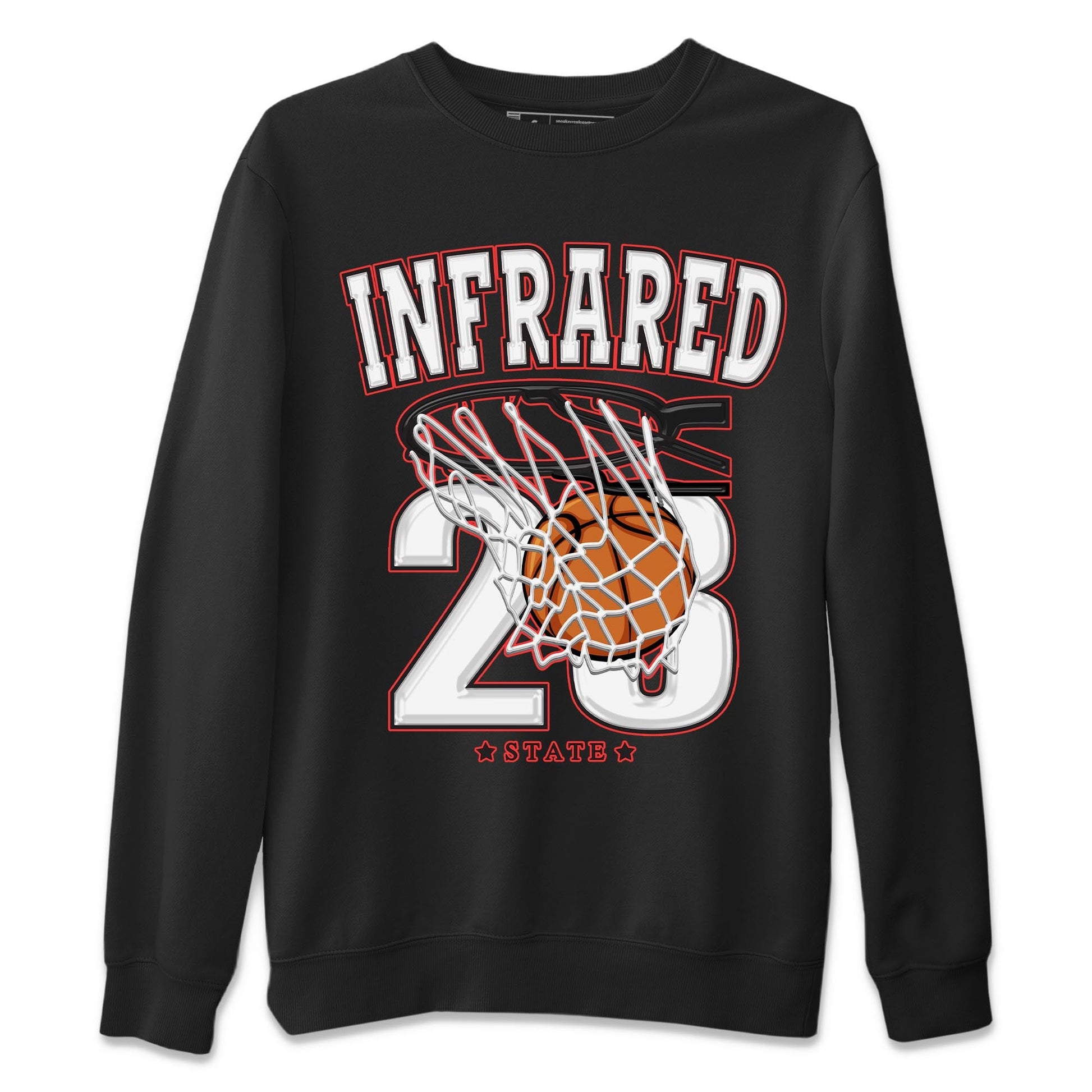 Air Jordan 7 White Infrared shirt to match jordans Basketball sneaker tees White Infrared 7s SNRT Sneaker Release Tees Unisex Black 2 T-Shirt