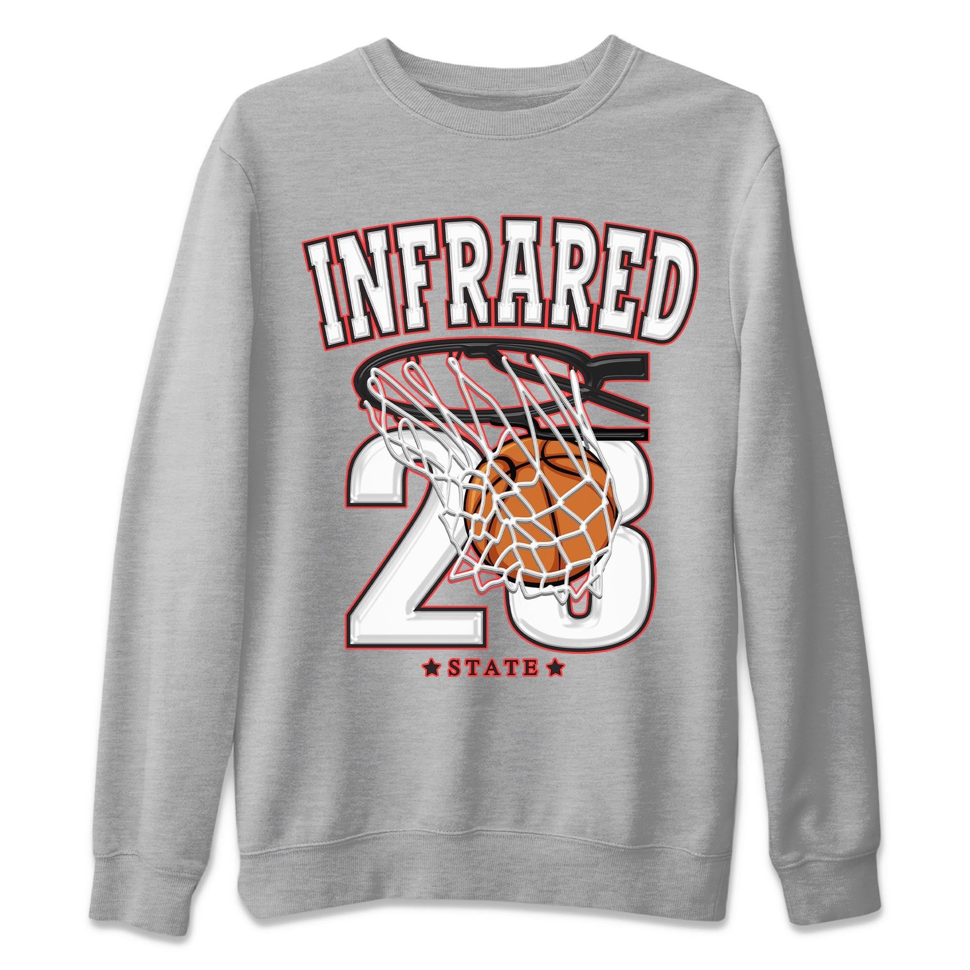 Air Jordan 7 White Infrared shirt to match jordans Basketball sneaker tees White Infrared 7s SNRT Sneaker Release Tees Unisex Heather Grey 2 T-Shirt