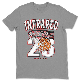 Air Jordan 7 White Infrared shirt to match jordans Basketball sneaker tees White Infrared 7s SNRT Sneaker Release Tees Unisex Heather Grey 2 T-Shirt
