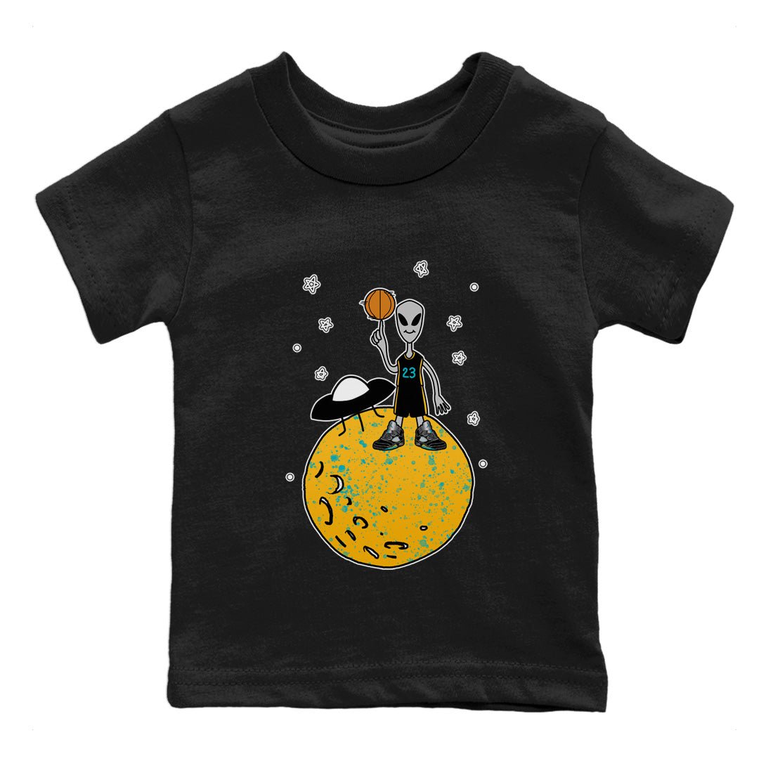 Jordan 5 Aqua Sneaker Match Tees Basketball Alien Sneaker Tees Jordan 5 Aqua Sneaker Release Tees Kids Shirts