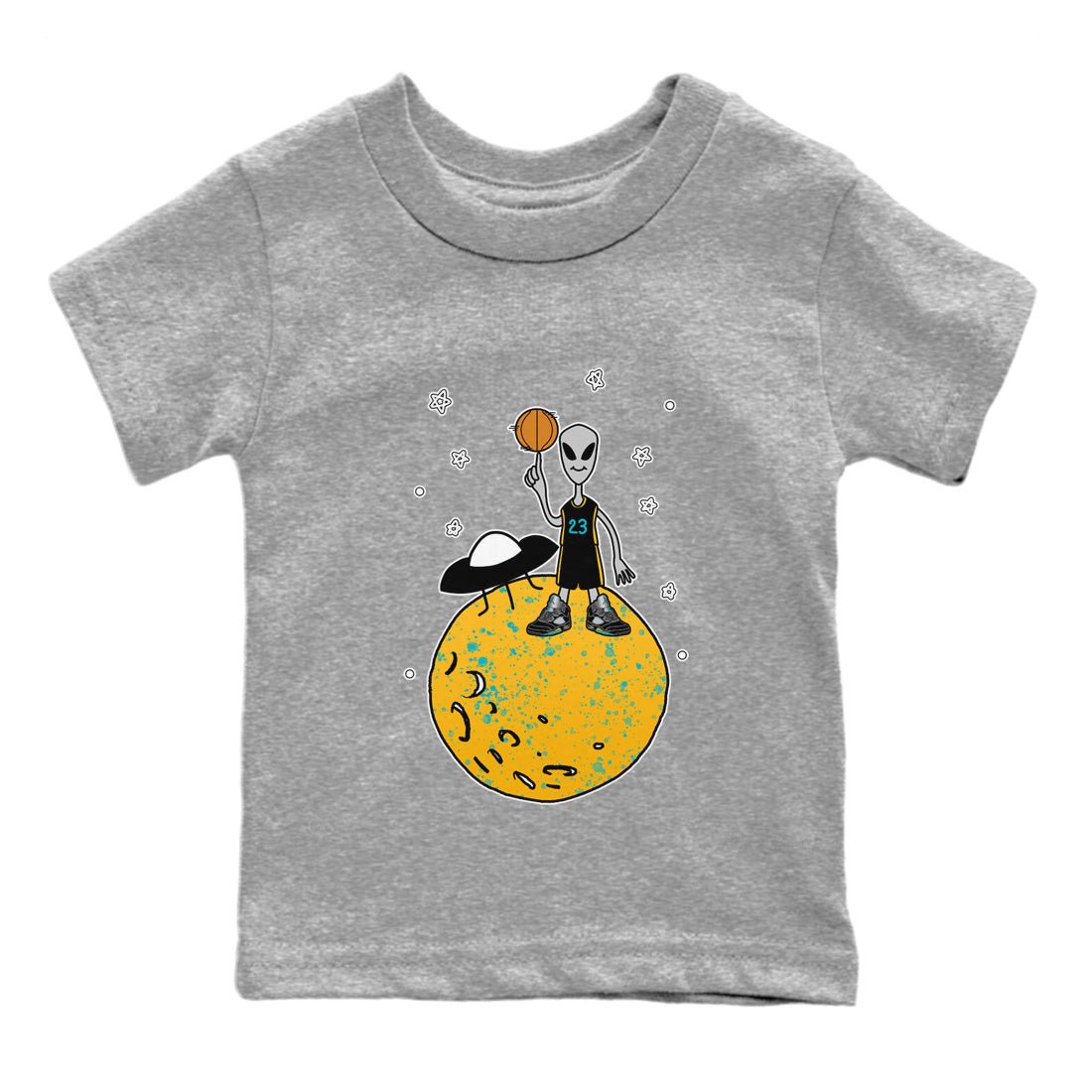 Jordan 5 Aqua Sneaker Match Tees Basketball Alien Sneaker Tees Jordan 5 Aqua Sneaker Release Tees Kids Shirts