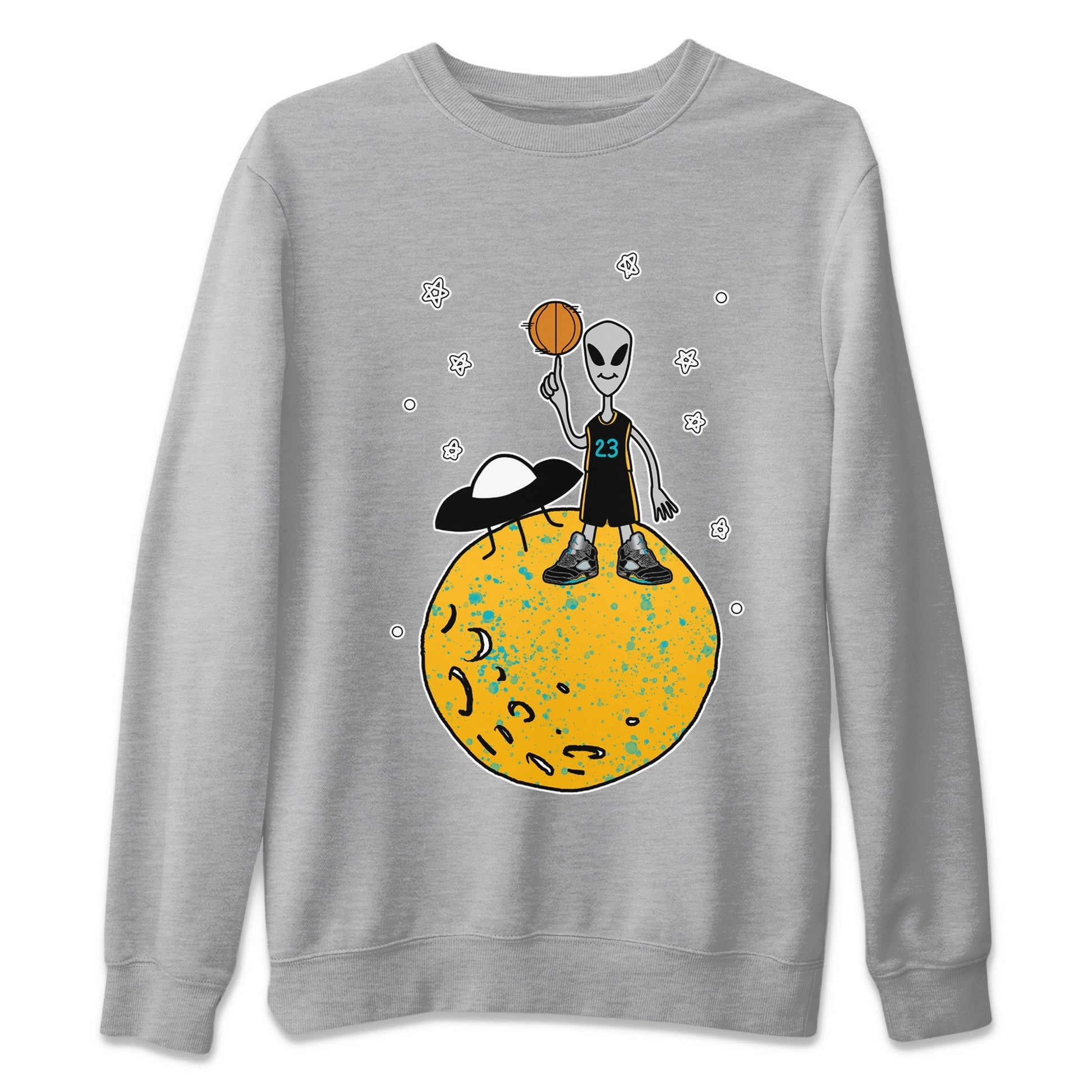 Jordan 5 Aqua Sneaker Match Tees Basketball Alien Sneaker Tees Jordan 5 Aqua Sneaker Release Tees Unisex Shirts