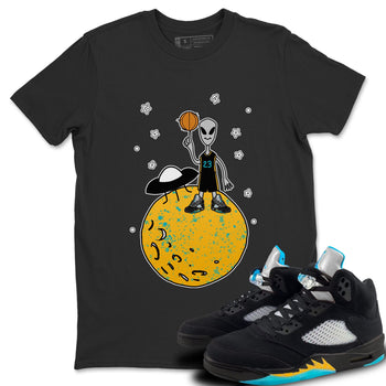 Jordan 5 Aqua Sneaker Match Tees Basketball Alien Sneaker Tees Jordan 5 Aqua Sneaker Release Tees Unisex Shirts