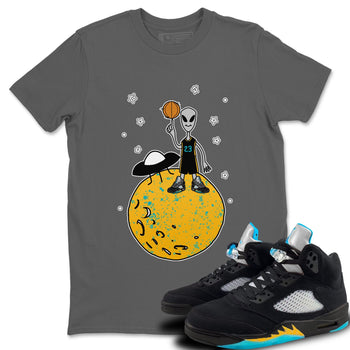 Jordan 5 Aqua Sneaker Match Tees Basketball Alien Sneaker Tees Jordan 5 Aqua Sneaker Release Tees Unisex Shirts