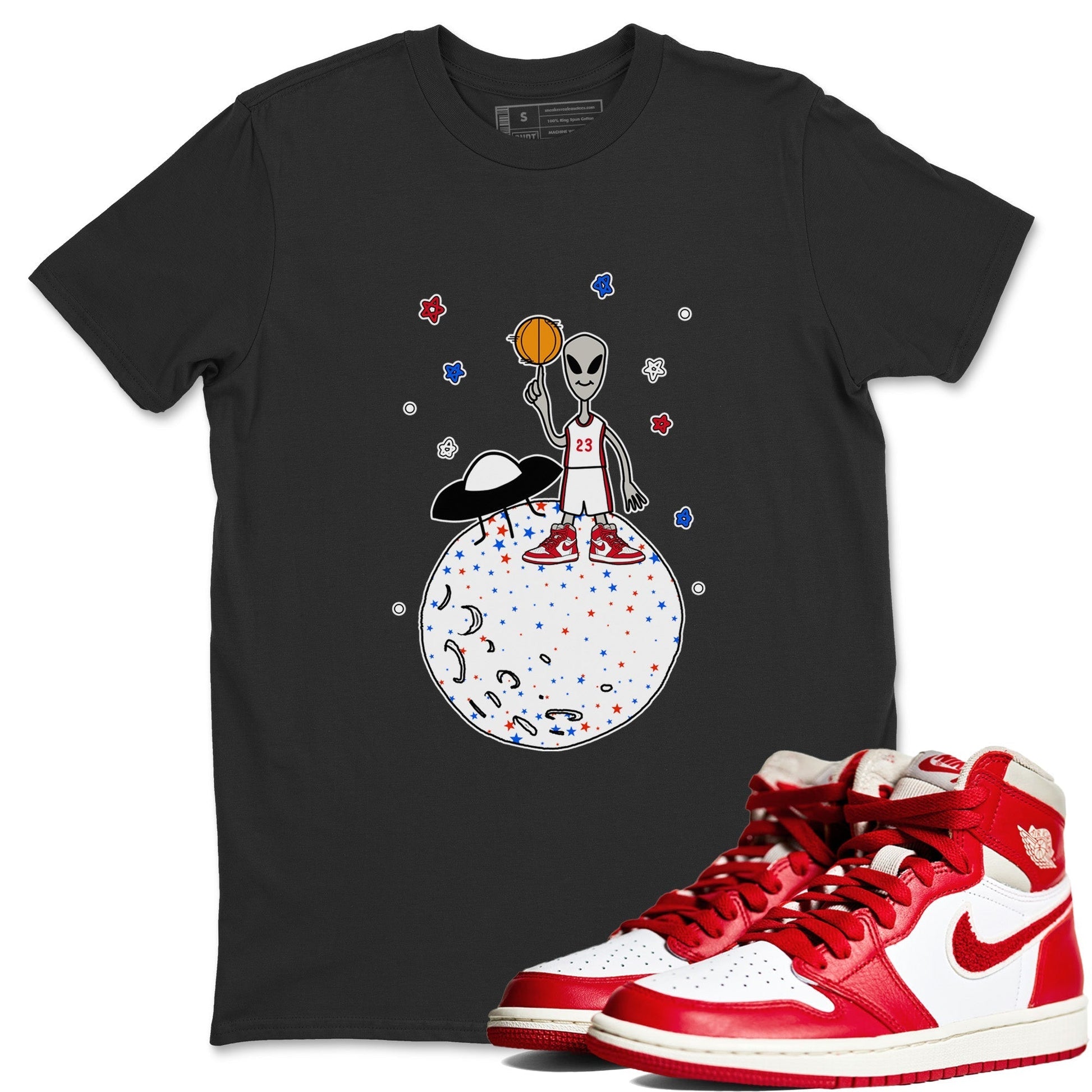 Jordan 1 Newstalgia Sneaker Match Tees Basketball Alien Sneaker Tees Jordan 1 Newstalgia Sneaker Release Tees Unisex Shirts