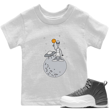 Jordan 12 Stealth Sneaker Match Tees Basketball Alien Sneaker Tees Jordan 12 Stealth Sneaker Release Tees Kids Shirts