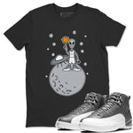 Jordan 12 Stealth Sneaker Match Tees Basketball Alien Sneaker Tees Jordan 12 Stealth Sneaker Release Tees Unisex Shirts