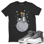 Jordan 12 Stealth Sneaker Match Tees Basketball Alien Sneaker Tees Jordan 12 Stealth Sneaker Release Tees Unisex Shirts