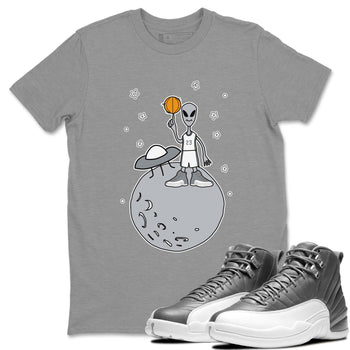 Jordan 12 Stealth Sneaker Match Tees Basketball Alien Sneaker Tees Jordan 12 Stealth Sneaker Release Tees Unisex Shirts